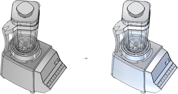 Retained Mode Rendering Rendering style